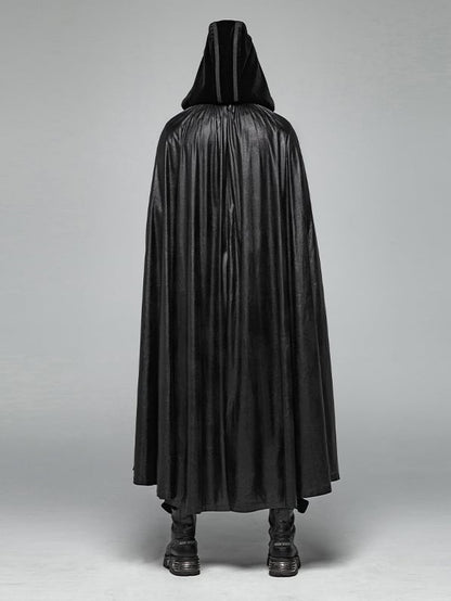 Mystic Men's Gothic Retro Black Cloak