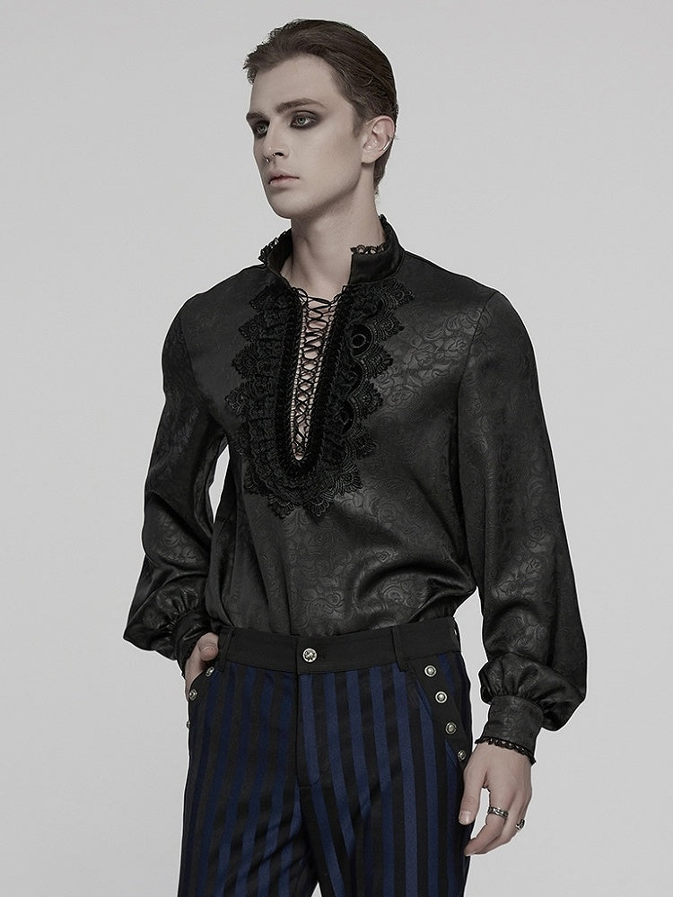 Black Men's Gothic Shirt