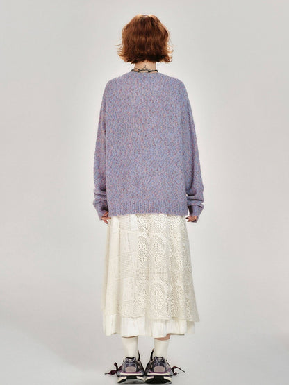 Retro Asymmetrical Design White Lace Skirt - Girlyhalo