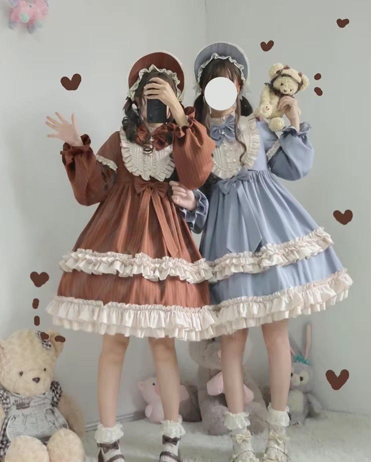 Elegant Dusty Pink Maid Dress