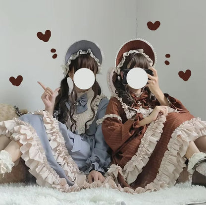 Elegant Dusty Pink Maid Dress