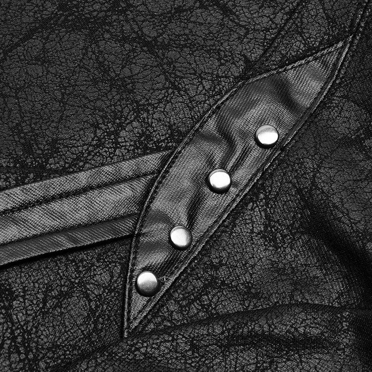 Black Dark Punk Long Coat