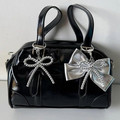 Bowknot Y2K Keychain Black/Silver/Blue/Pink