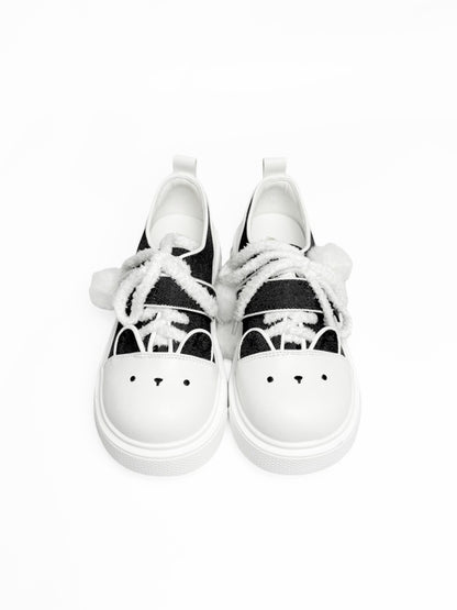 with Shoes Canvas Kitty Platform Strap Dual System Black Themed