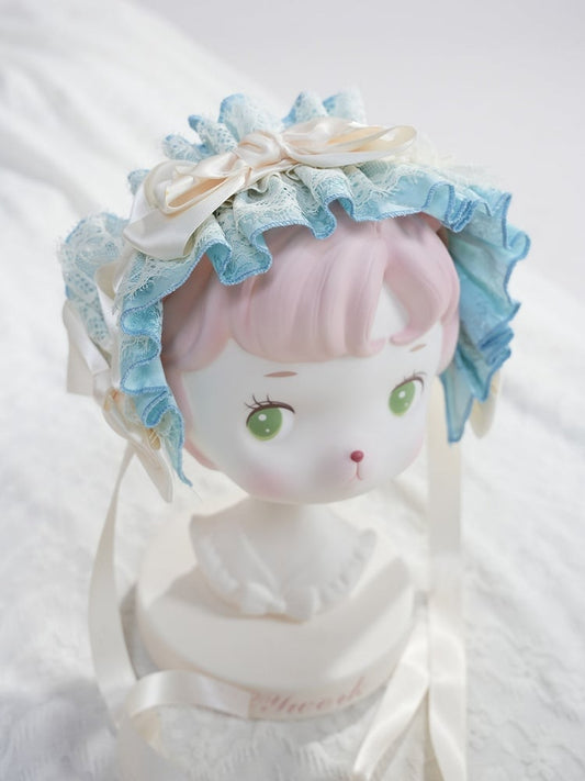 Serre-tête Lolita Bleu Jaune Rose Blanc Vert