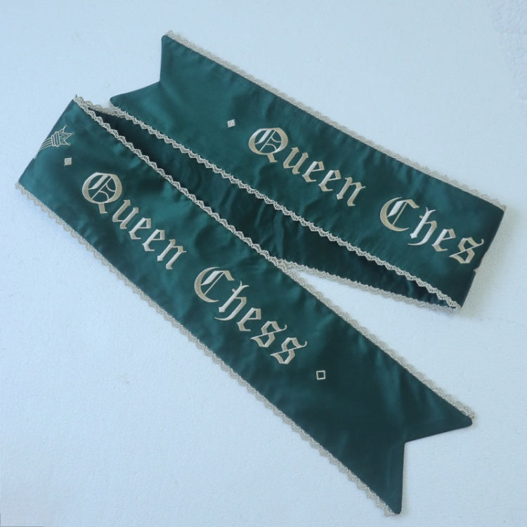 ダークブルー/レッド/グリーンリボン