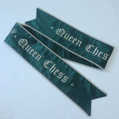 ダークブルー/レッド/グリーンリボン