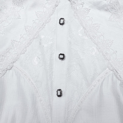 Layered White Shirt Goth Men's Gorgeous