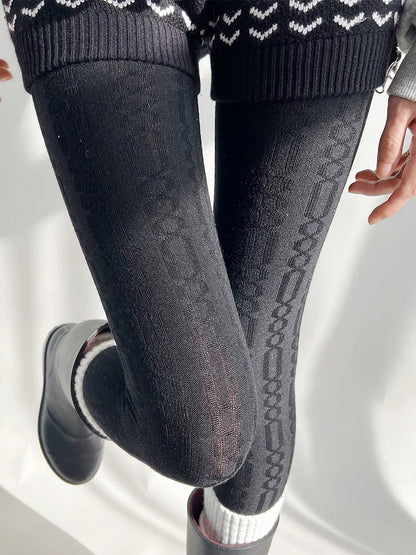 Knit (5 Tights Fine Colors) Ribbed