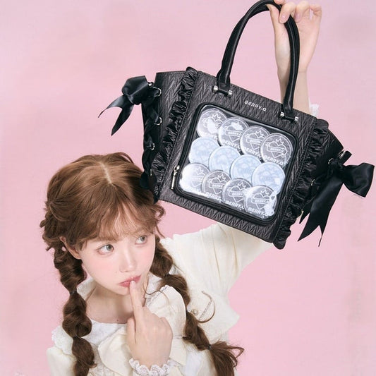 Bag Details Ita Handbag/Crossbody Trim Ruffled Bowknot Black