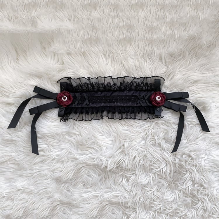 Schwarz/Weißes Haarband