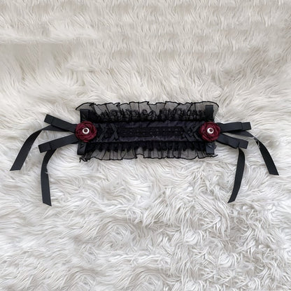 Schwarz/Weißes Haarband