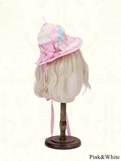 Striped Mini Details Color Lolita Hat Bow and – Bunny 3 Options with Accents Sweet