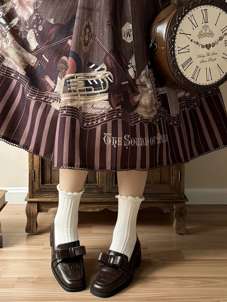 at Fit Loafer Top Shoes Slip-in Brown Chocolate Bow