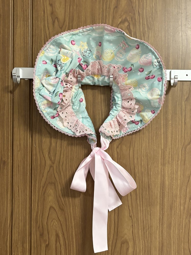 Purple Pink Blue / Black Yellow Green Bonnet