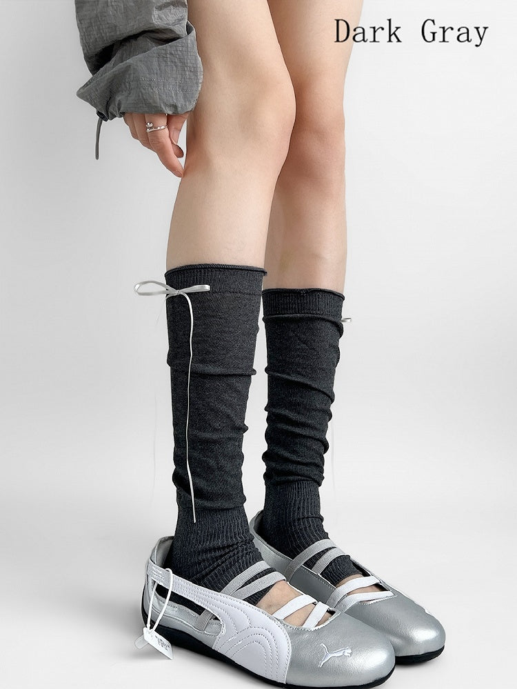 Bowknot Sleeves Self-tie Color 7 Options Leg