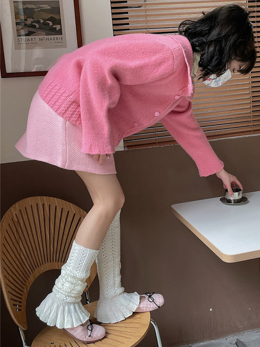 Color Leg Knitted Warmers 7 Options