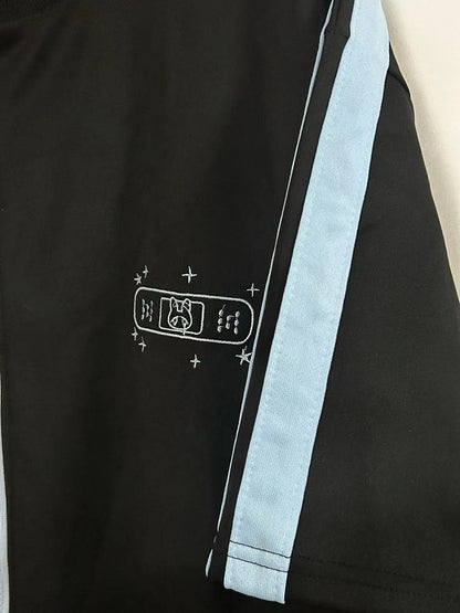 Embroidery And Kaiwai BlackBlue T-shirt Tenshi Star Bunny