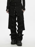 Ruins Walker Tactical Black Men's Pants - Punk Rave