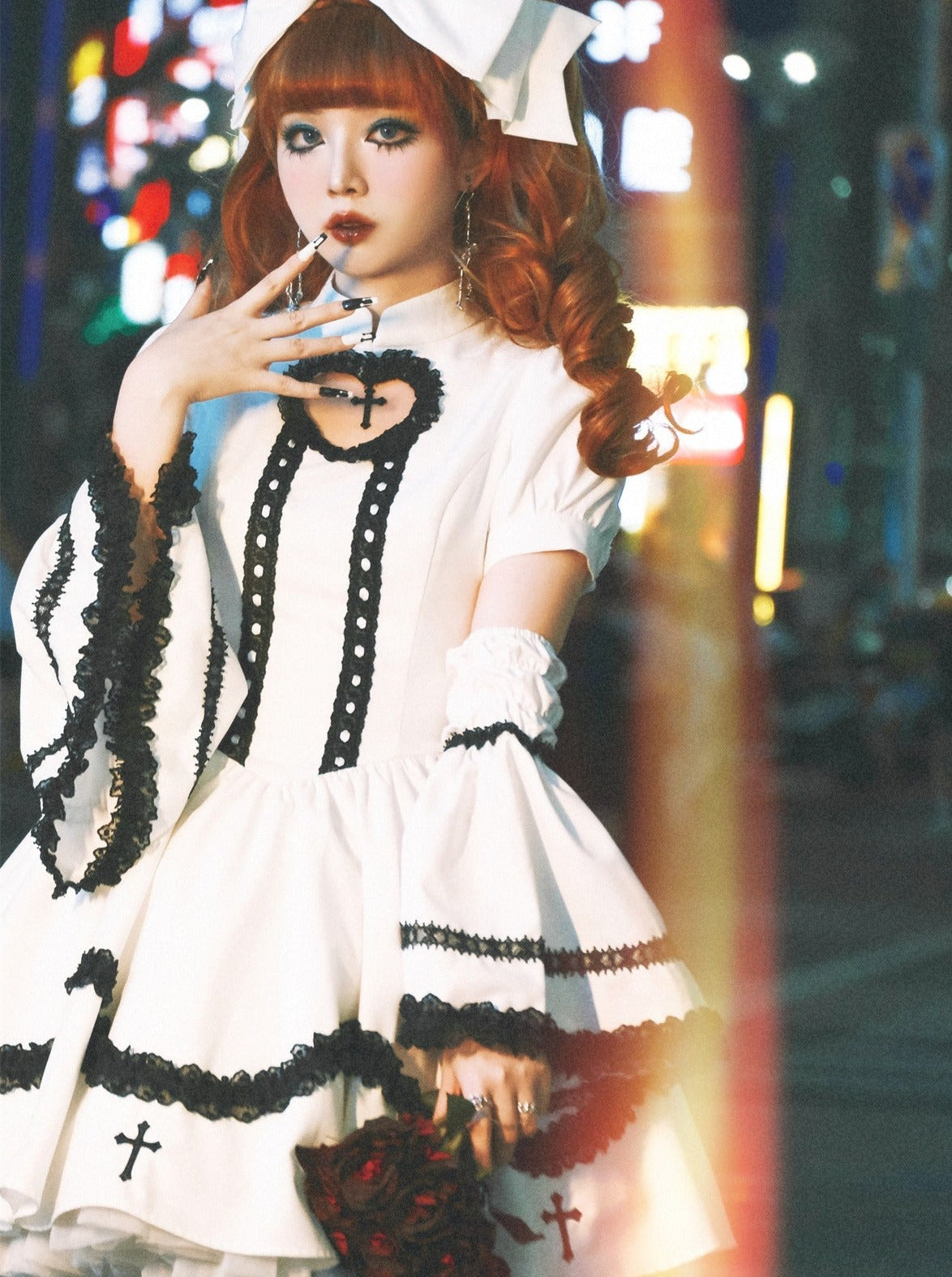 Subkultur Lolita Kleid Y2K Cross