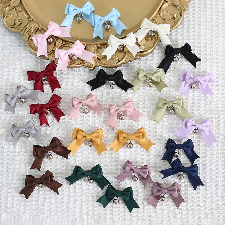 Hairclips Charm with Colors of Bowknot Bell A Pair Cute 14