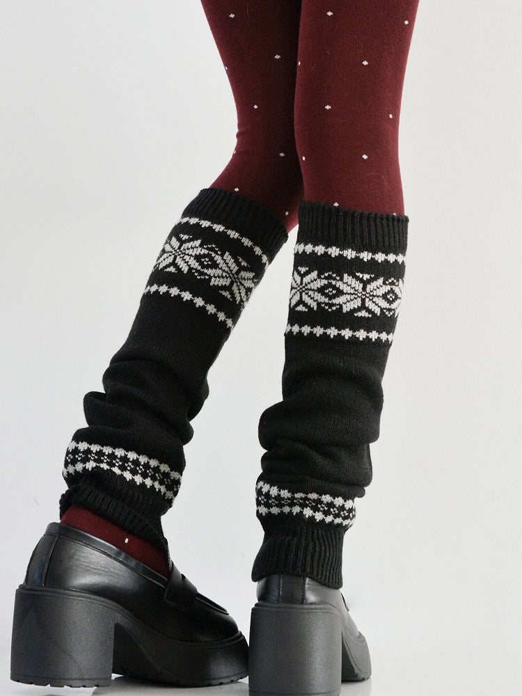 5 Warm Warmers Leg Knitted Colors Patterned
