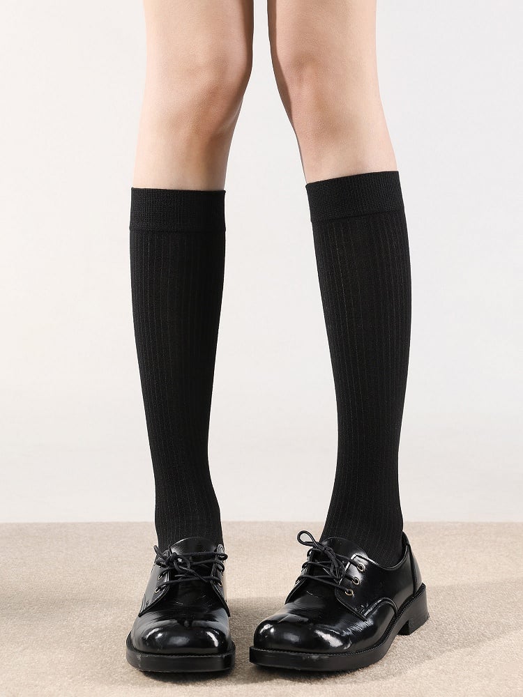 Colors) Warm Slimming Vertical Stockings Rib (6