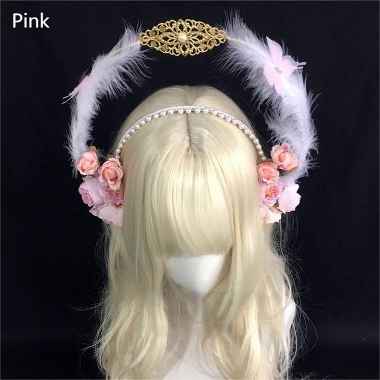 Decorated Beads Floral Feather 5 Options KC Design