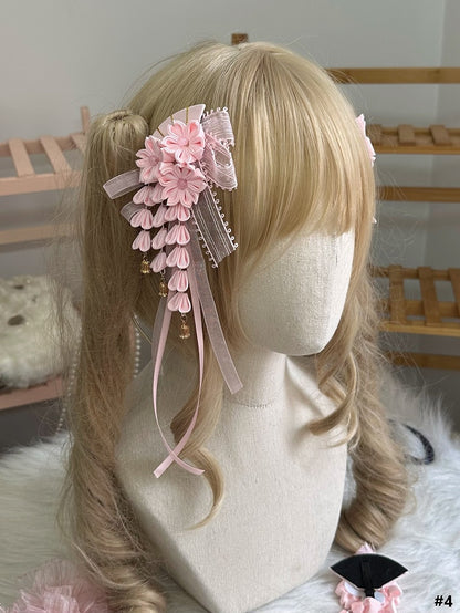 Types Charms Hairclip Cherry Lolita Blossom 4