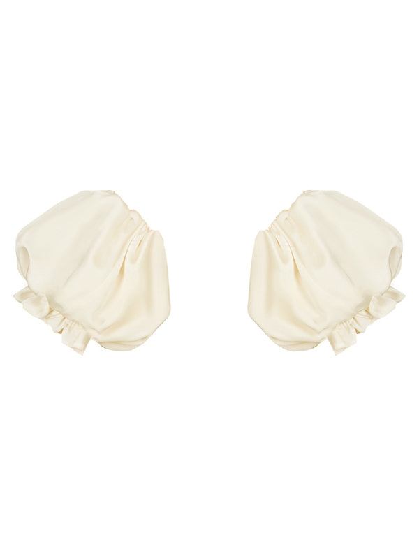 / パフグレースリーブベージュブルー