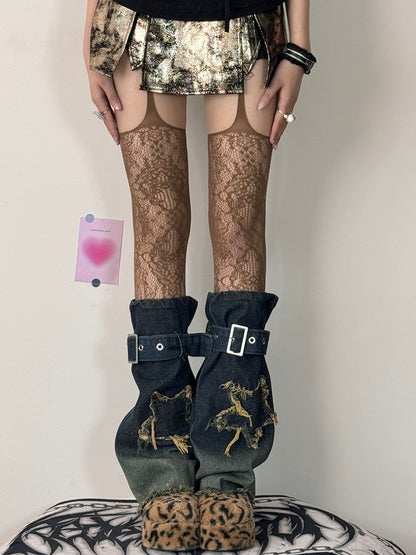 Optionen 7 Straps-Farbstrümpfe Hohl-out