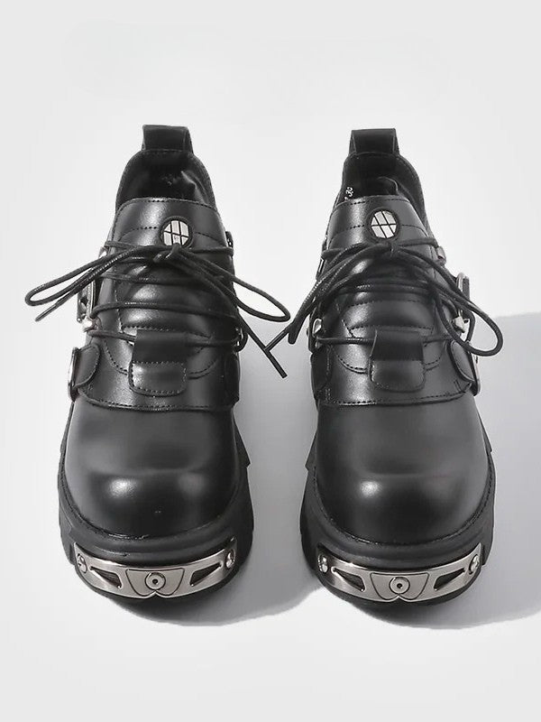 Closure - Punk Black Front 3-Way Lace-Up Shoes System: