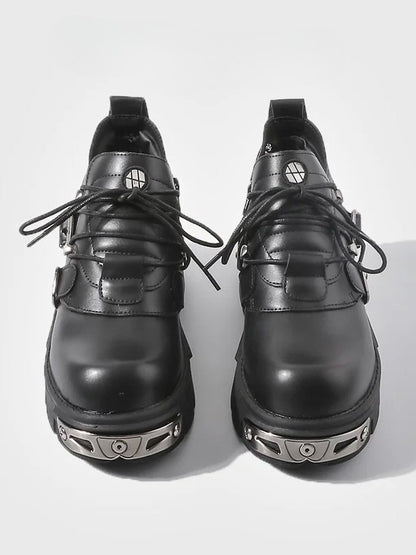 Closure - Punk Black Front 3-Way Lace-Up Shoes System: