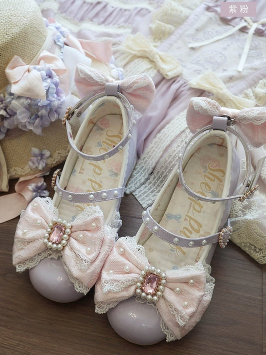 Detachable Decorated PurplePink Beaded And Polished Rhinestone