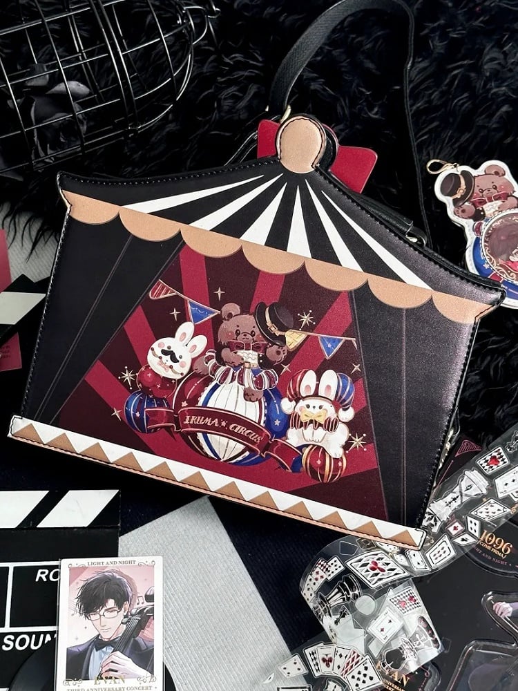 ブラックサーカス スイートバニー＆ベアプリント 痛バッグ