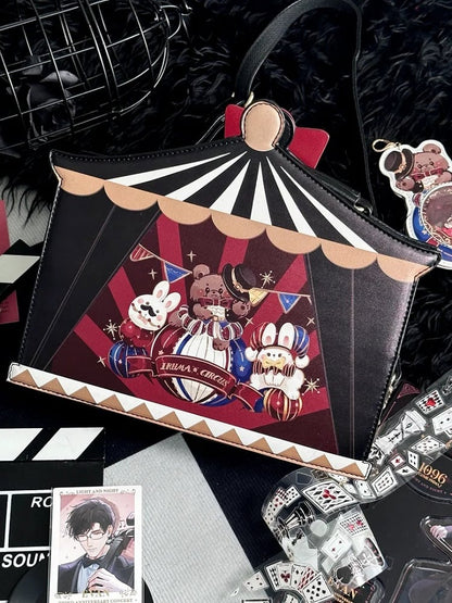 ブラックサーカス スイートバニー＆ベアプリント 痛バッグ