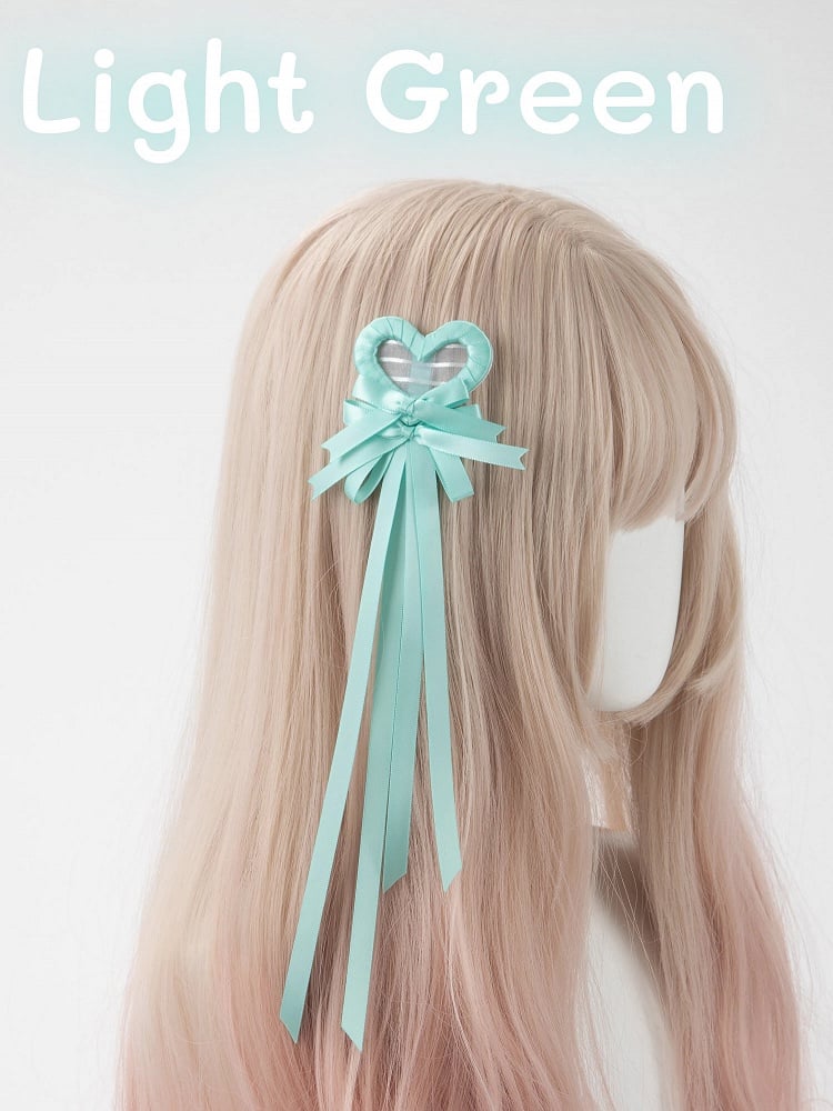 Clip Hair (Single Heart Bow