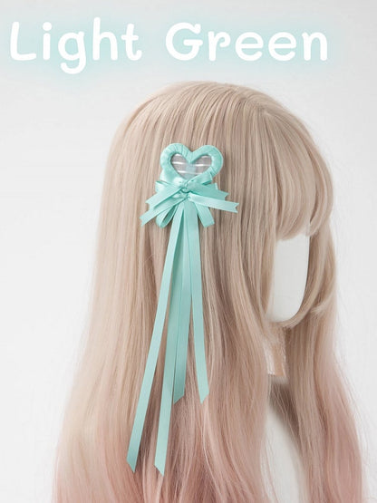 Clip Hair (Single Heart Bow