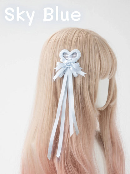 Clip Hair (Single Heart Bow