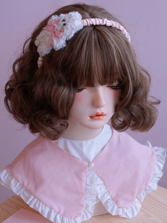 ピンク トリム デザイン ベア フリル KC