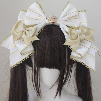 Crown Decorated Bowknot KC