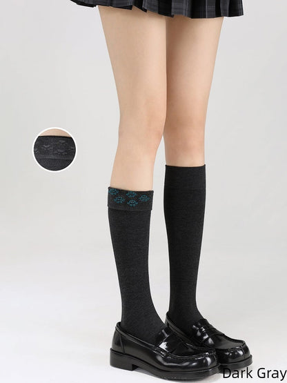 Pattern Paw Calf Socks Colors 40CM Kitty Anti-Slip 3