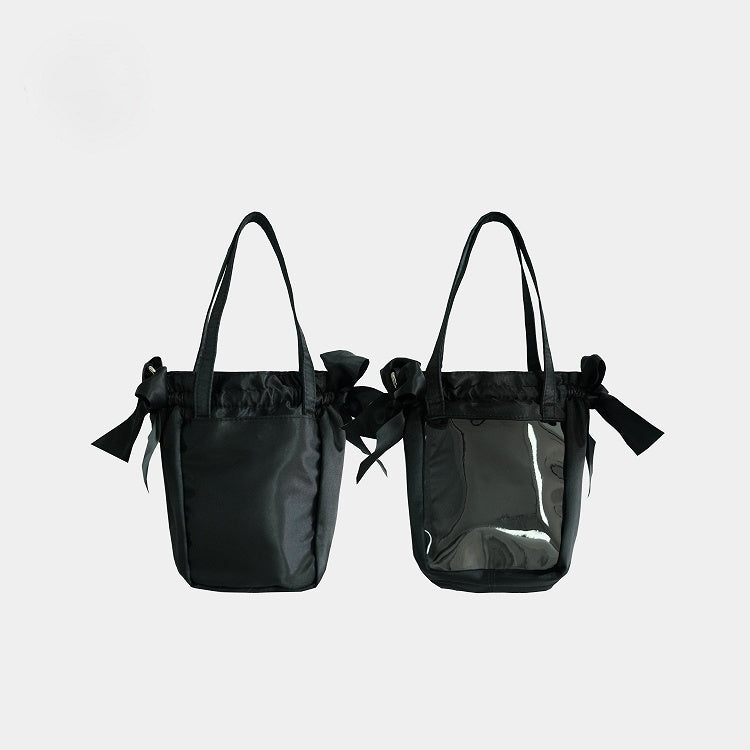Lace Bag Black Daily Satin Bow Ita