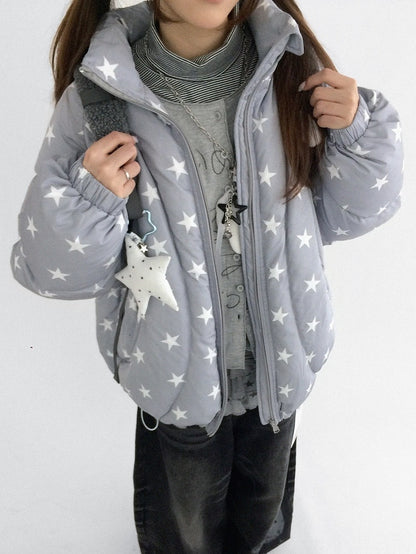 Veste Grise à Capuche Quotidienne - Kawaii avec Capuche Amovible