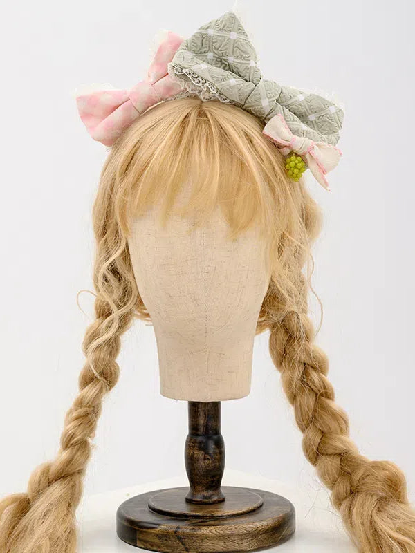 ピンクとグリーンの蝶結びKC