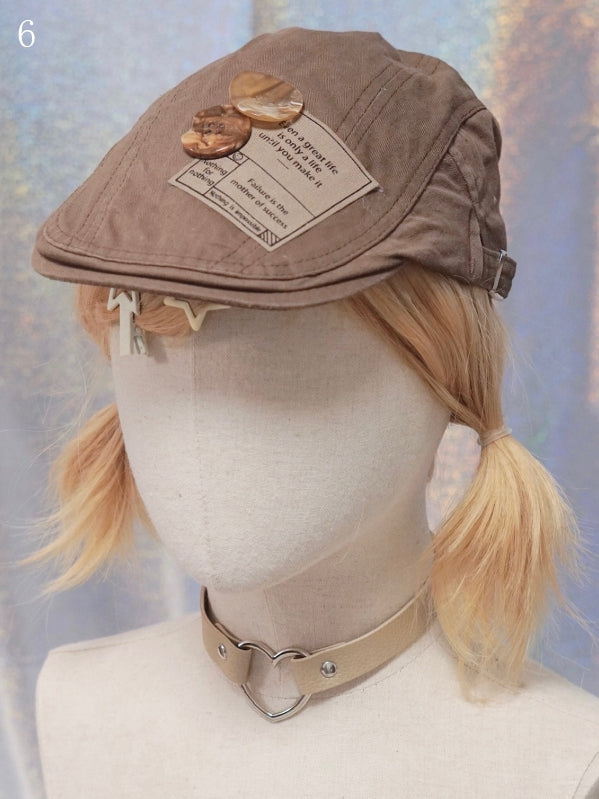 Hat Options Applique Beret Button/Star/Dog 10