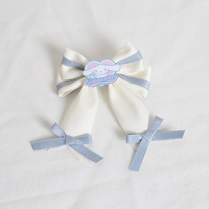 Lolita shaped Cute Decoration - Bowknot With Heart Hairclip Puppy