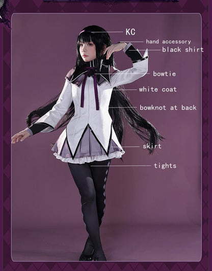 Puella Magi Madoka Magica Akemi Homura Cosplay-Kostüm im Lolita-Stil