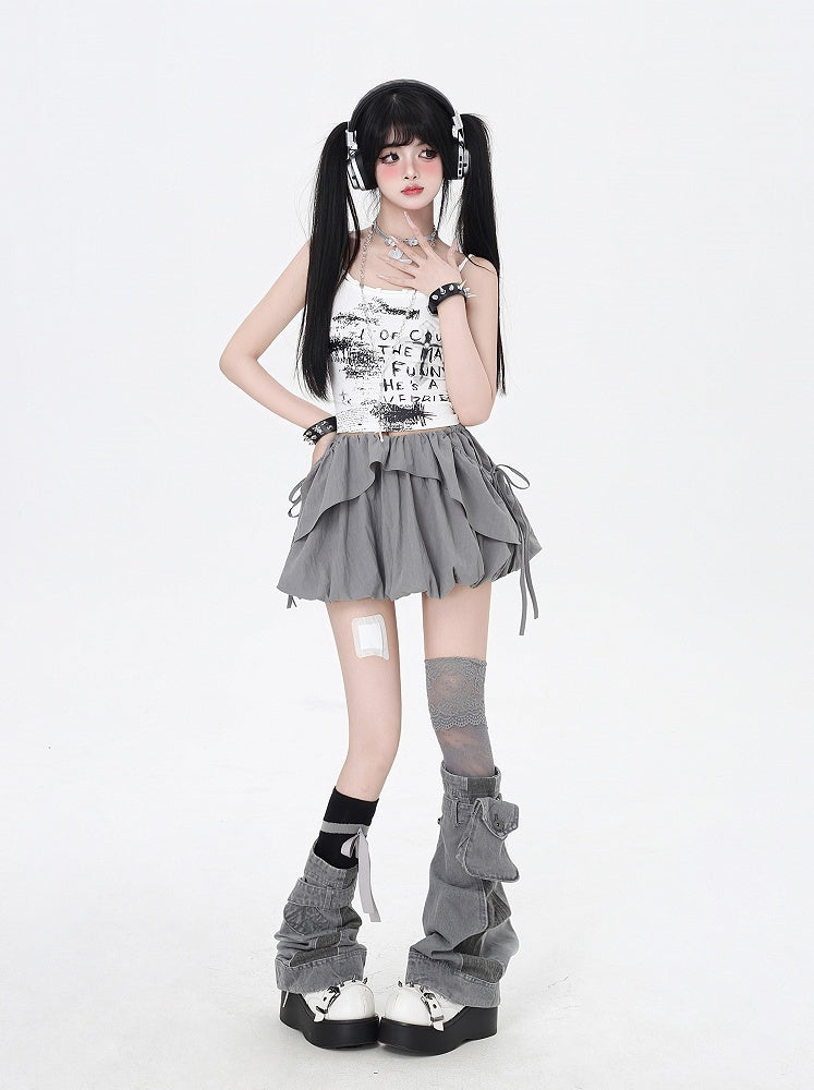 スカート着回しトップス/バブルグレースリー