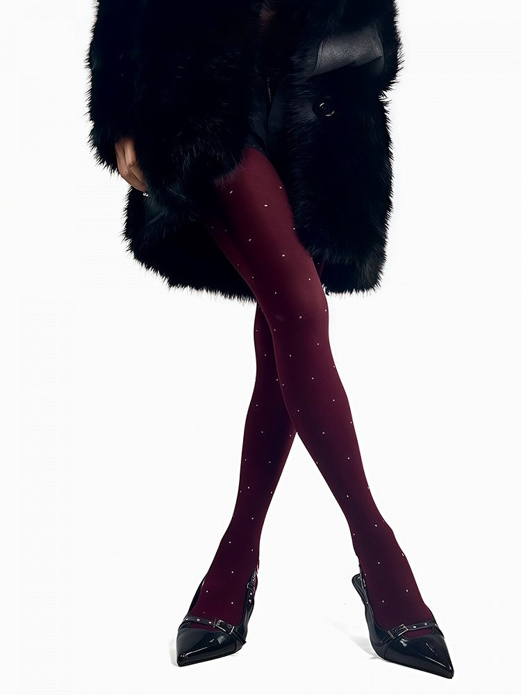 Warm Polka-dot Pattern 3 Tights Colors